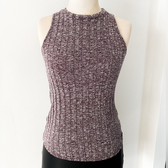 Hollister Heather Knit High Neck Top - Size S - Picture 1 of 10